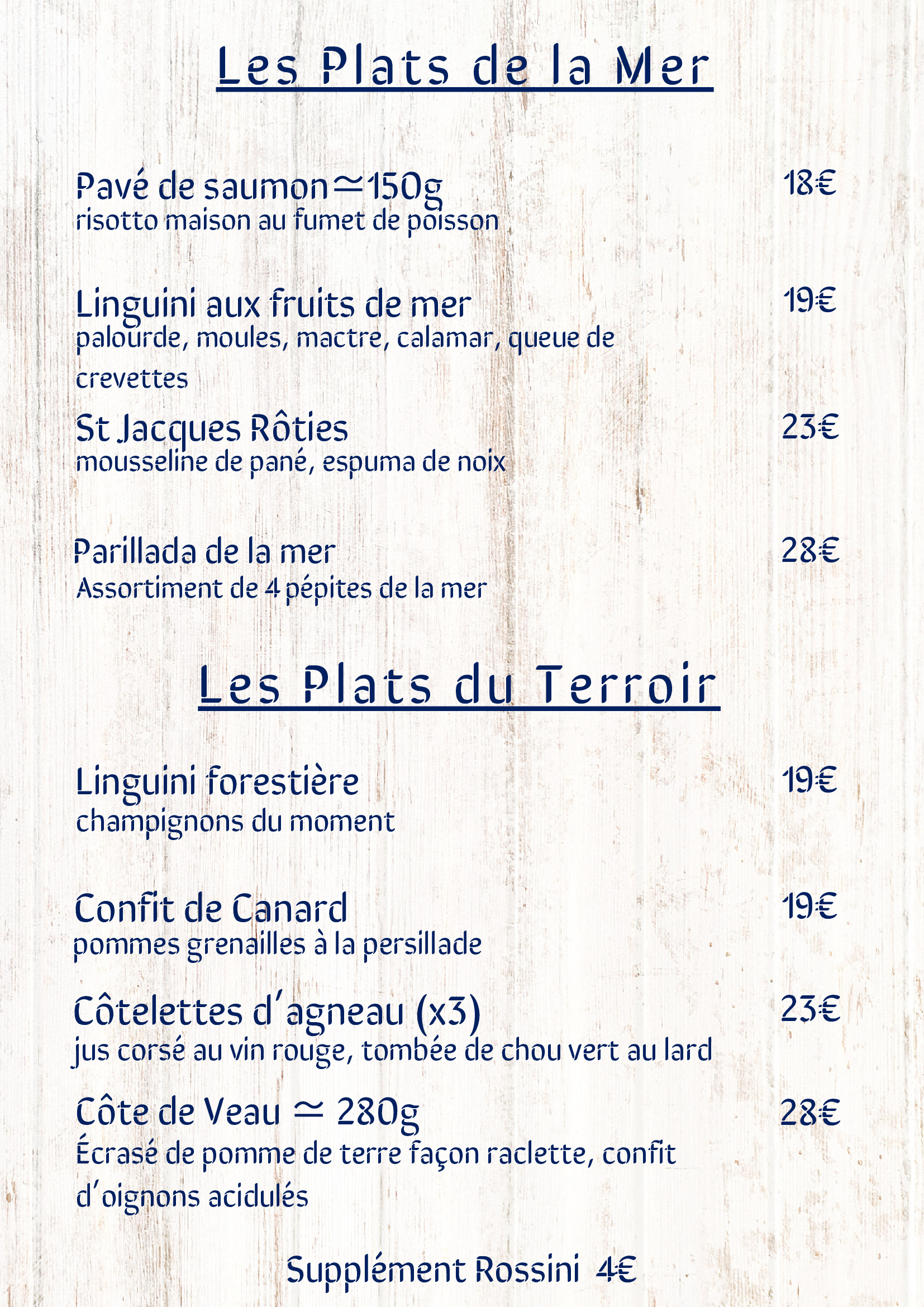 Les Plats
