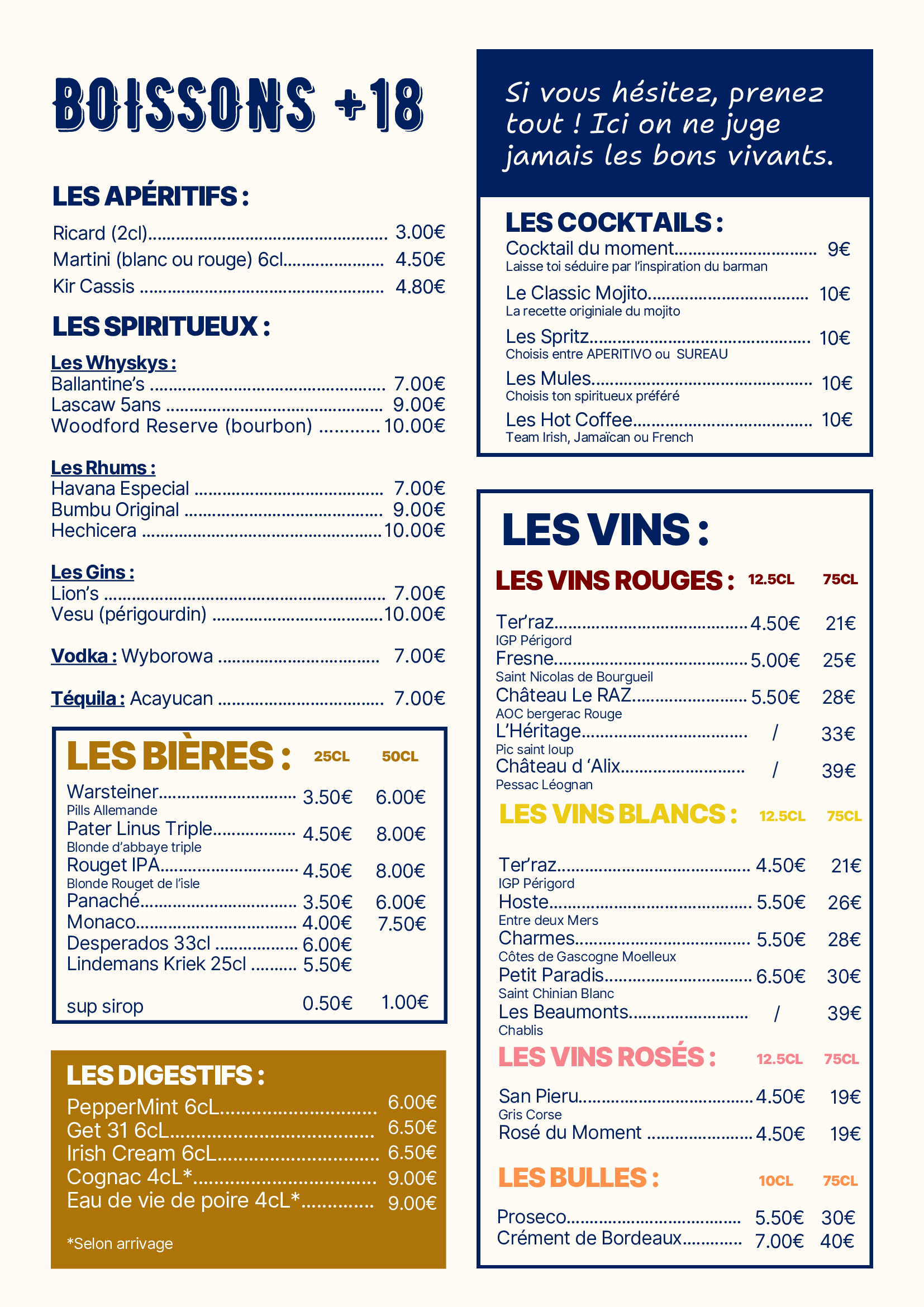 Les Plats